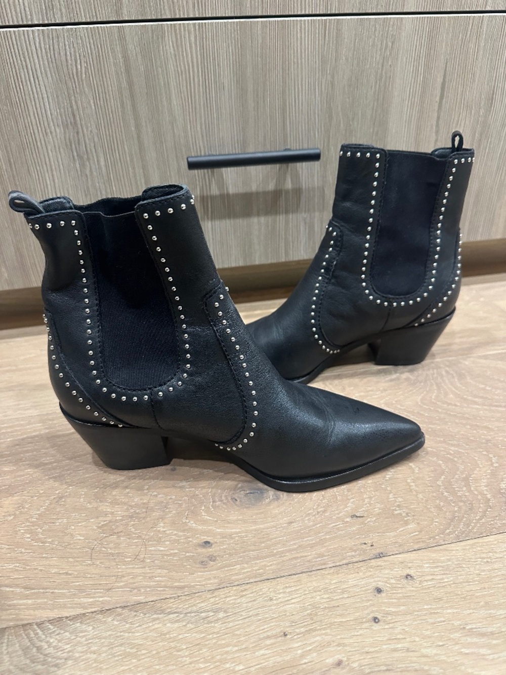 Paige Willa studded Chelsea boots in a size 7